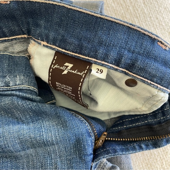 7 By All Mankind Denim Jean Short Size 29 - Picture 4 of 5